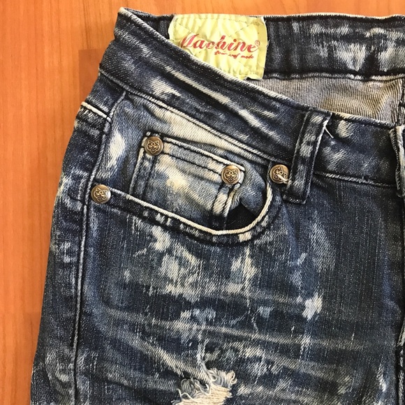 Machine skinny stretch destroyed jeans 28 (25) - Picture 6 of 8